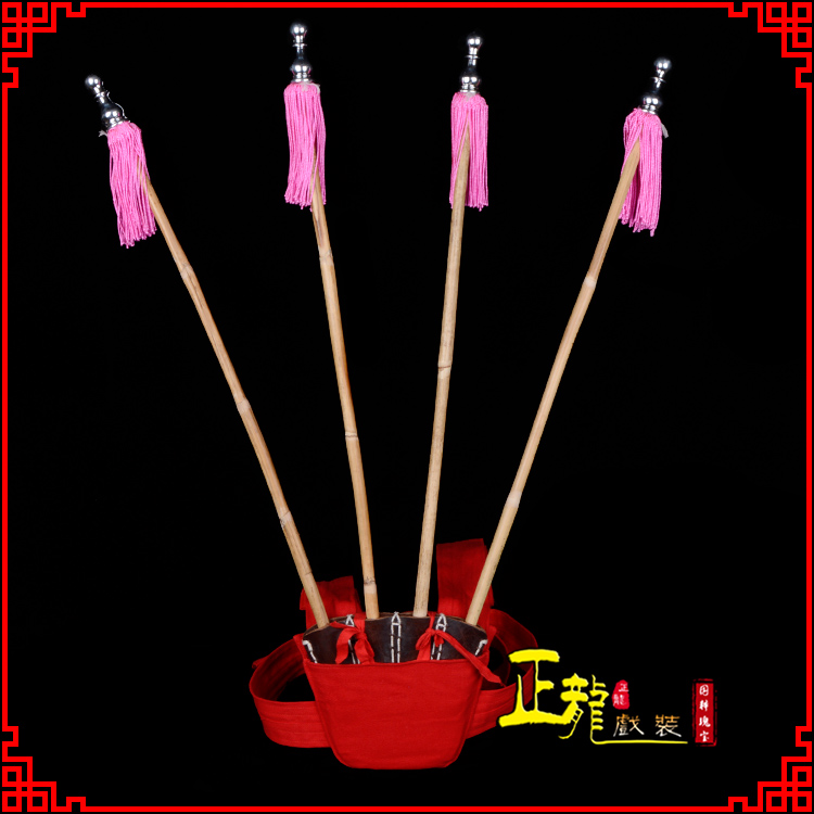 上街戏装戏曲用品靠旗男女大靠 靠板 正宗牛皮旗杆旗架