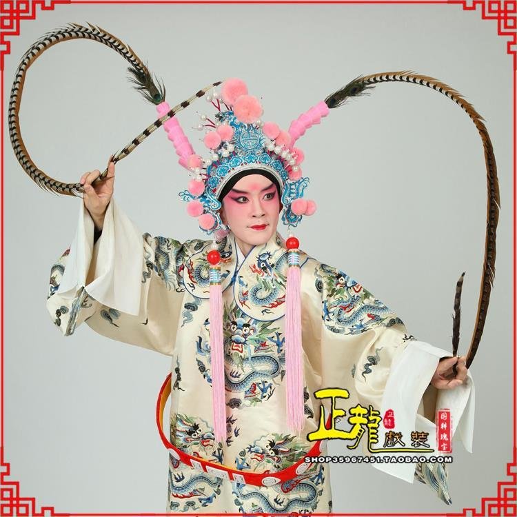 上街京剧戏曲道具用品舞台演出精品羽毛雉鸡毛 翎子