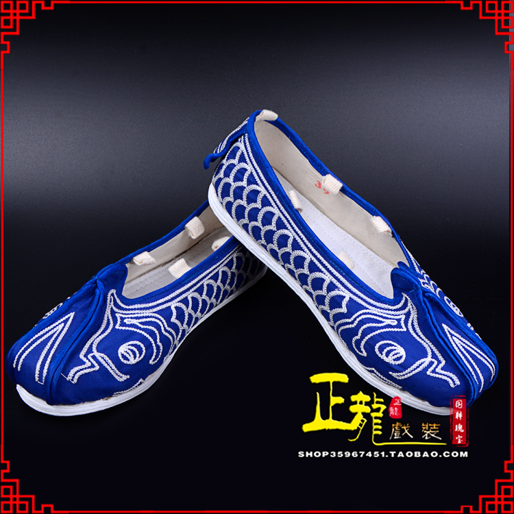 上街戏鞋舞台演出鞋水路英雄三义斋布底鱼鳞洒