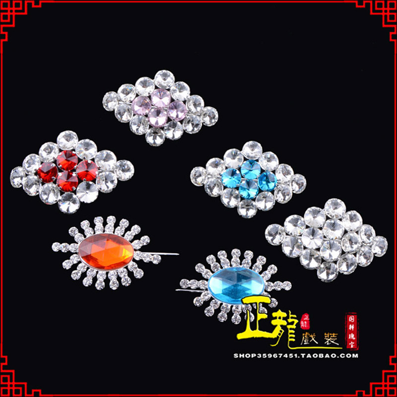 上街花旦青衣小姐水钻领花胸花胸针 领扣