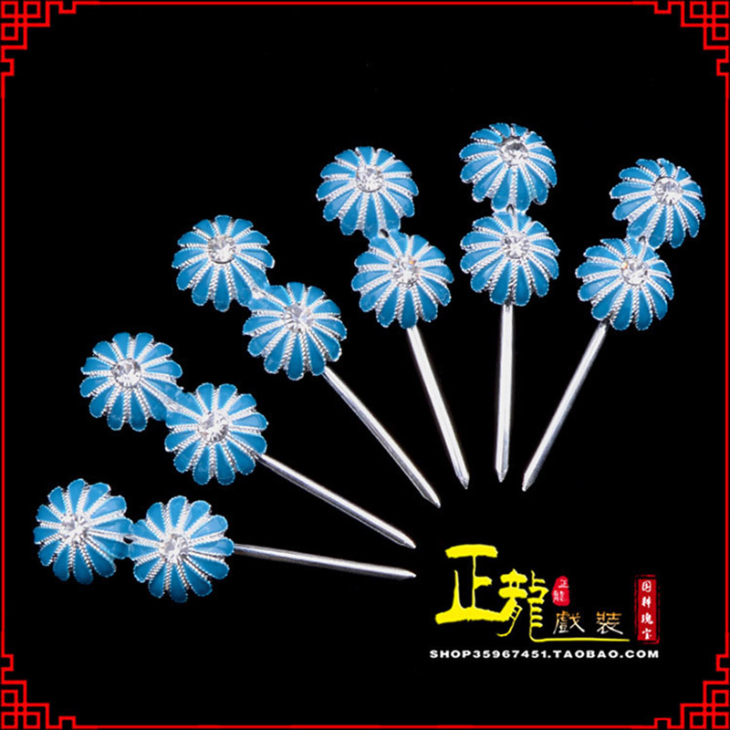 上街头面泡子旦角化妆头饰 仿点绸泡子