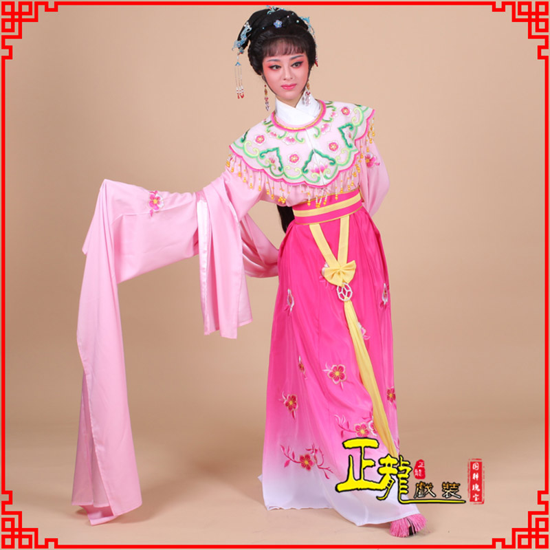 上街水袖青衣练功花旦服 梅花古装衣